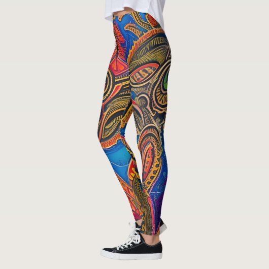 Schöne Leggings der Abstrakten Kunst (Links)