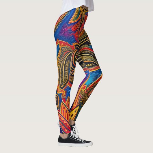 Schöne Leggings der Abstrakten Kunst (Rechts)