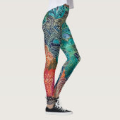 Schöne Leggings der Abstrakten Kunst (Rechts)