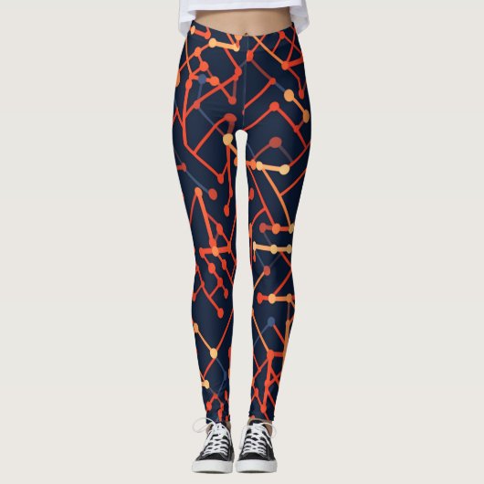 Schöne Leggings der Abstrakten Kunst (Vorderseite)