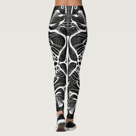 Schöne Leggings der Abstrakten Kunst (Rückseite)