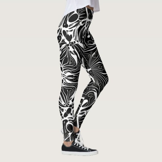 Schöne Leggings der Abstrakten Kunst (Rechts)