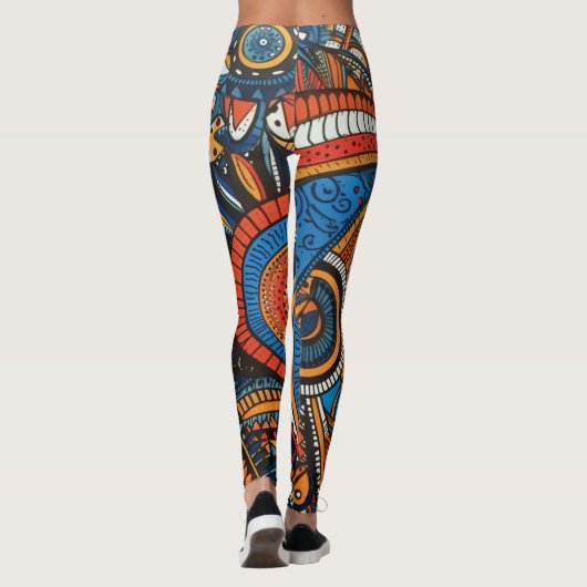 Schöne Leggings der Abstrakten Kunst (Rückseite)