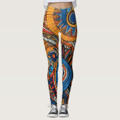 Schöne Leggings der Abstrakten Kunst (Vorderseite)