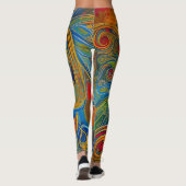 Schöne Leggings der Abstrakten Kunst (Rückseite)