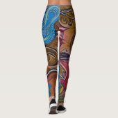 Schöne Leggings der Abstrakten Kunst (Rückseite)