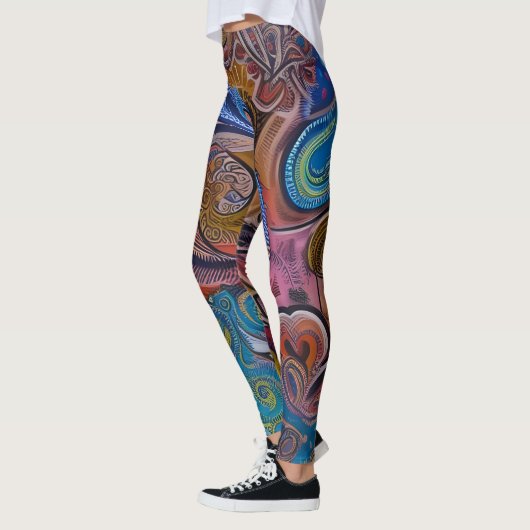 Schöne Leggings der Abstrakten Kunst (Links)