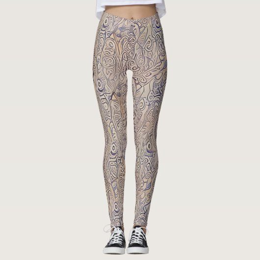 Schöne Leggings der Abstrakten Kunst (Vorderseite)