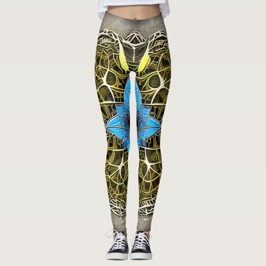 Schöne Leggings der Abstrakten Kunst (Vorderseite)