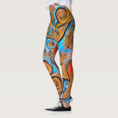 Schöne Leggings der Abstrakten Kunst (Links)