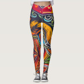 Schöne Leggings der Abstrakten Kunst (Vorderseite)