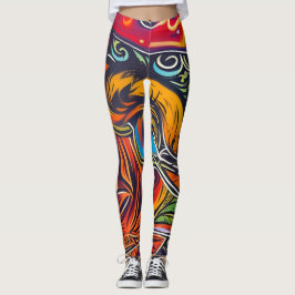 Schöne Leggings der Abstrakten Kunst