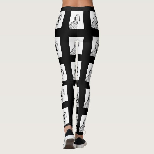 Schöne Leggings - Labrador Retriever Pattern (Rückseite)