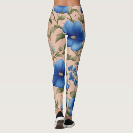 Schöne Leggings mit Blumenmuster - Soft & Stretch (Rückseite)