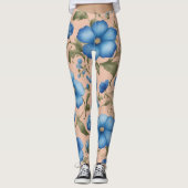 Schöne Leggings mit Blumenmuster - Soft & Stretch (Vorderseite)