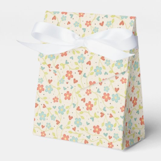 Schöne leichte Frühlingsblumen-Biege Geschenkschachtel (Vorderseite)