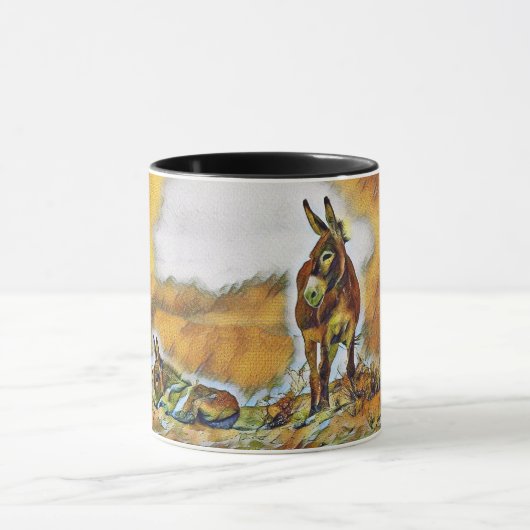 Schöne leichte wilde Burros Tasse (Zentrum)