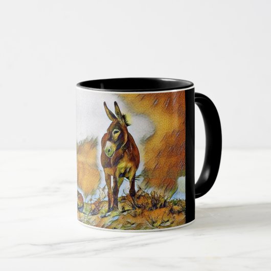 Schöne leichte wilde Burros Tasse (VorderseiteRechts)