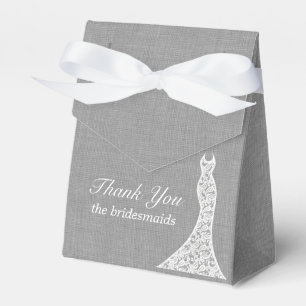 Schöne Leinen-Hochzeitsdusche-Geschenkbox Geschenkschachtel