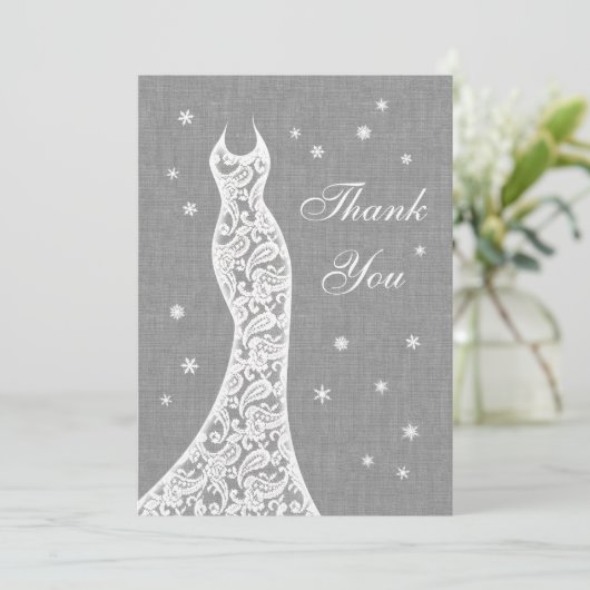 Schöne Leinenwohnung Winter Danke (Stehend Vorderseite)