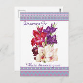 Schöne Leinwand Florenz Postkarte (Vorne/Hinten)