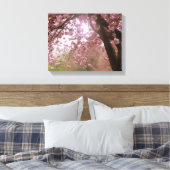 Schöne Leinwand mit rosa Baumblüten. (Insitu (Schlafzimmer))