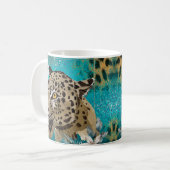 Schöne Leopard Cat Tasse, Cup Kaffeetasse (Vorderseite Links)