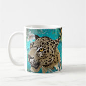 Schöne Leopard Cat Tasse, Cup Kaffeetasse (Links)