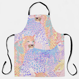 Schöne Leopard-Nahtlos-Muster-Illustration Kunst Schürze
