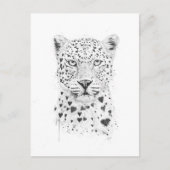 Schöne Leopard Postkarte (Vorderseite)