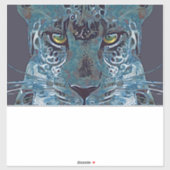 Schöne Leoparden Blues, goldene Augen iPad Tablett Aufkleber (Blatt)