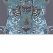 Schöne Leoparden Blues, goldene Augen iPad Tablett Aufkleber (Vorderseite)