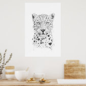 Schöne Leopardin Poster (Küche)