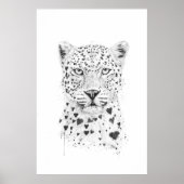 Schöne Leopardin Poster (Vorne)