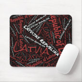 Schöne lettische Flaggenfarben Patriotic Mousepad (Mit Mouse)