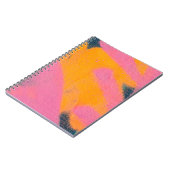 Schöne leuchtend bunt Street Art Graffiti zurück Notizblock (Linke Seite)