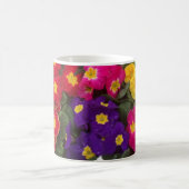 Schöne leuchtende Polyanthus-Blumen Kaffeetasse (Mittel)