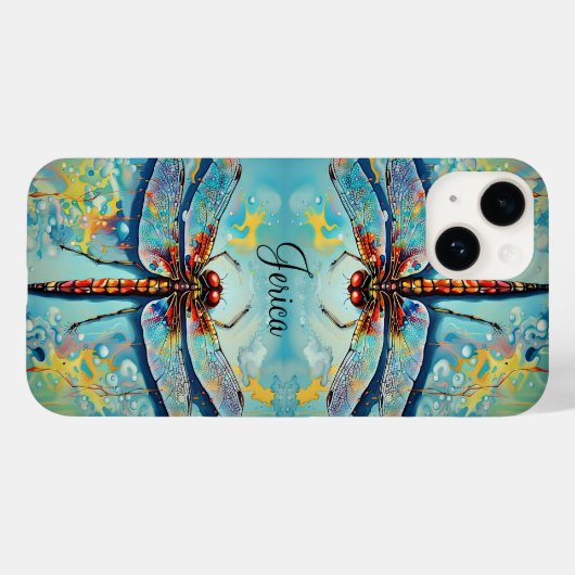 Schöne Libellen Case-Mate iPhone Hülle (Rückseite (Horizontal))