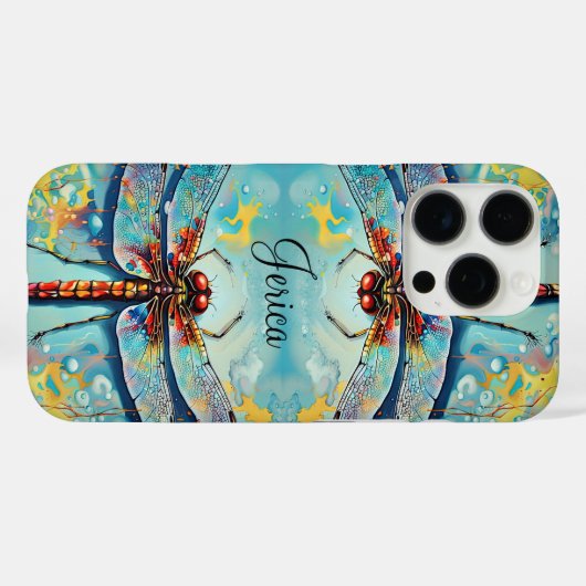 Schöne Libellen Case-Mate iPhone Hülle (Rückseite (Horizontal))