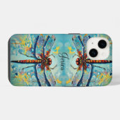 Schöne Libellen iPhone Hülle (Rückseite (Horizontal))