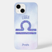 Schöne Libra Astrologie Signieren Personalisiert L Case-Mate iPhone Hülle (Rückseite)