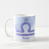 Schöne Libra Astrologie Signieren Personalisiert L Kaffeetasse (Links)