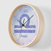 Schöne Libra Astrologie Signieren Personalisiert L Uhr (Winkel)