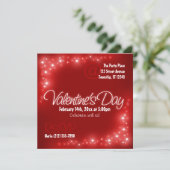 Schöne Lichter - Einladungen zum Roten Valentinsta (Stehend Vorderseite)