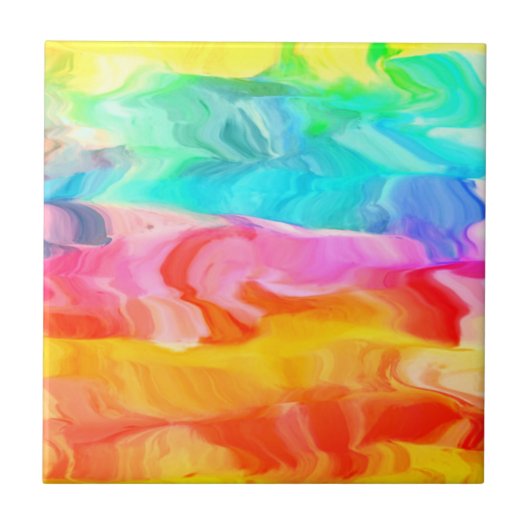 Schöne Lichtwellen Paint Liquid Keramik Tile Fliese (Vorderseite)