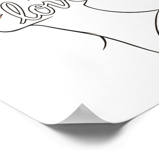 Schöne LIEBE Banca del Gottardo Poster (Ecke)