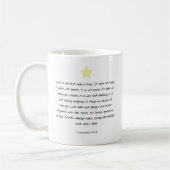 Schöne Liebe Bibel Verse 1 Korinther Kaffeetasse (Links)