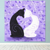 Schöne Liebe Canvas Print Leinwanddruck (Insitu (Holzboden))