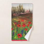 Schöne Liebe der Poppies verbreitet die Liebe Badhandtuch Set (Handtuch)