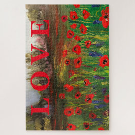 Schöne Liebe der Poppies verbreitet die Liebe Puzzle